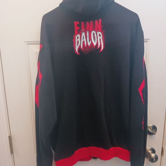 WWE Black and Red Zip Up Sweater - Picture 7 of 12